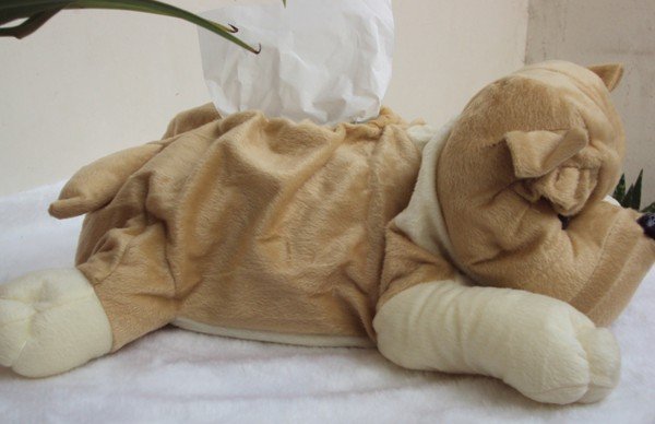 Multi Function Plush Dog Puppy Tissue Box Holder