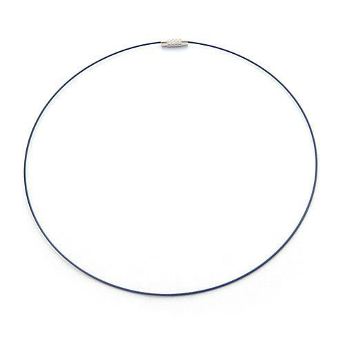 100pcs Black Memory Steel Necklace Choker Cord Wire Diameter 13cm