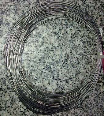 100pcs Nickel Memory Steel Necklace Choker Cord Wire Diameter 13cm