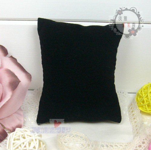 50pcs Jewelry Display Bracelet Anklet Watch Pillow Velvet Black