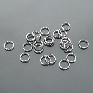 Lot of 500g Double Jump Ring 7mm Finding Accessory silver plated