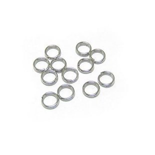 Lot of 500g Double Jump Ring 5mm Finding Accessory silver plated