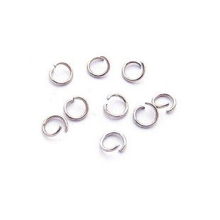 Lot of 2280pcs Jump Ring Split Open 7 x 1mm Finding Accessory Rhodium Plated