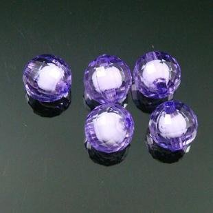 500g Acrylic Bead Round White Core Inside Dye / Craft Jewelry accessory Lantern Sky Purple