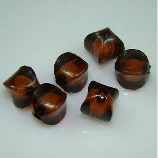 500g Acrylic Corner Bead White Core Inside Dye / Craft Jewelry accessory Lantern Coffee
