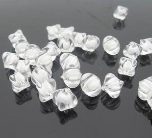 500g Acrylic Corner Bead White Core Inside Dye / Craft Jewelry accessory Lantern Transparent