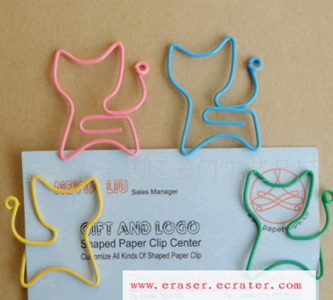 Lot of 200pcs Paper Clip Cat Shaped / Bookmark office