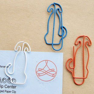 Lot of 200pcs Paper Clip Dog Shaped / Bookmark office