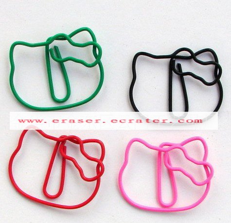 Lot of 200pcs Paper Clip Cat Shaped / Bookmark office B3