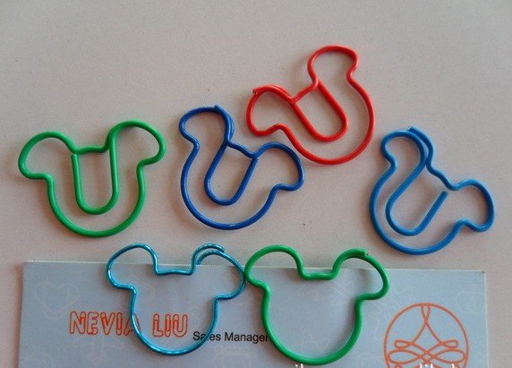 Lot of 200pcs Paper Clip Mouse Shaped / Bookmark office B3
