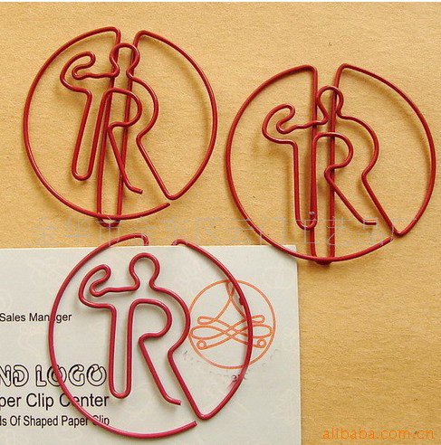 Lot of 200pcs Paper Clip R Alphabet Trademark ® Shaped / Bookmark office