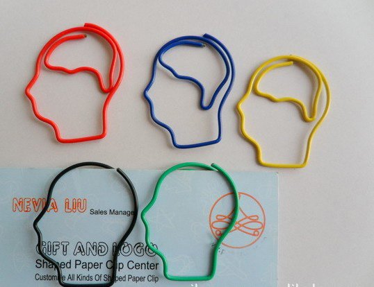 Lot of 200pcs Paper Clip Brain Head Shaped / Bookmark office
