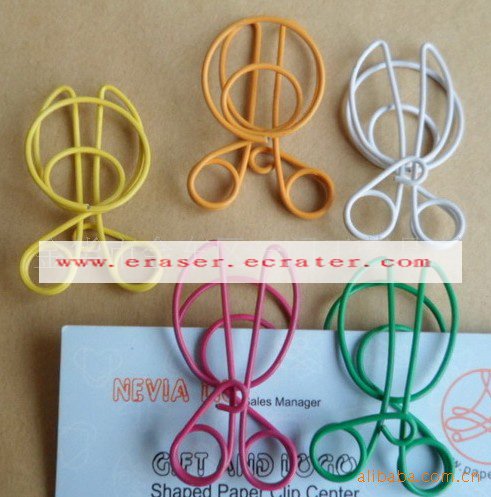 Lot of 200pcs Paper Clip Scissors Shaped / Bookmark office B2