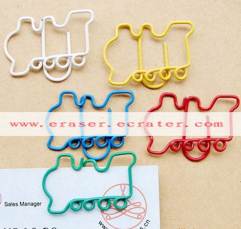Lot of 200pcs Paper Clip Train Shaped / Bookmark office