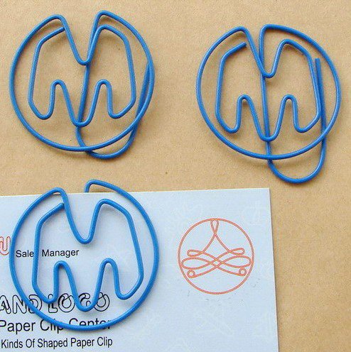Lot of 200pcs Paper Clip Alphabet M Shaped / Bookmark office