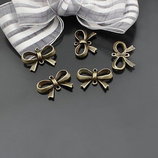 Lot of 300pcs Bow 22 x 14mm toy/jewelry bracelet metal alloy Charm B2