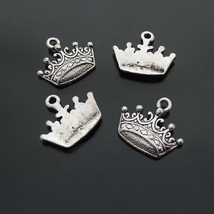 Lot of 200pcs Crown 17 x 12mm toy/jewelry bracelet metal alloy Charm
