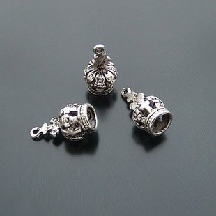 Lot of 100pcs 3D Crown 17 x 8mm toy/jewelry bracelet metal alloy Charm