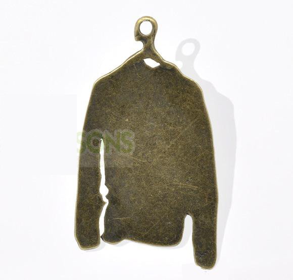 100XDollhouse miniature toy Brass Clothes /jewelry Pendant metal alloy charm 44 x 25mm