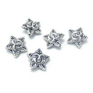 500pcs Sun jewelry bracelet metal Charm Bead 11 X 11mm