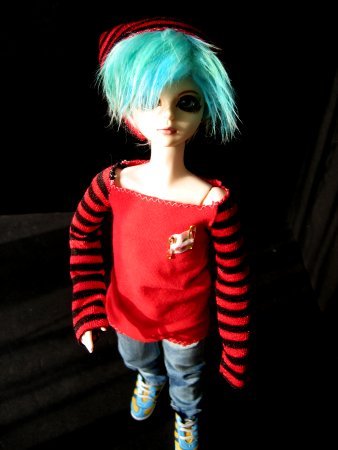 Red&Black Shirt and Hat (712-874)