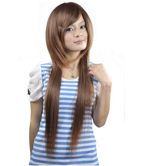 LONG STRAIGHT COSPLAY EVERYDAY HAIR FULL WIGS WL57