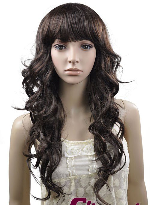 LONG CURLY WAVE COSPLAY EVERYDAY HAIR FULL WIGS WL60