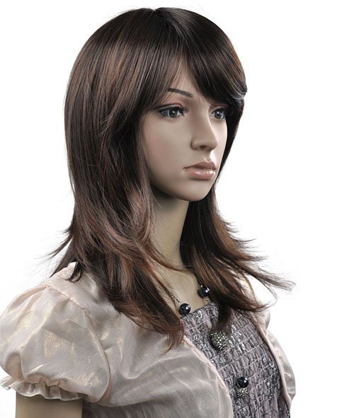 MEDIUM STRAIGHT COSPLAY EVERYDAY HAIR FULL WIGS WL71
