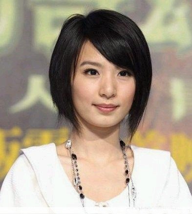 Woman Short Straight Black / Dark Brown Fashion Wigs With Wig Cap WD08
