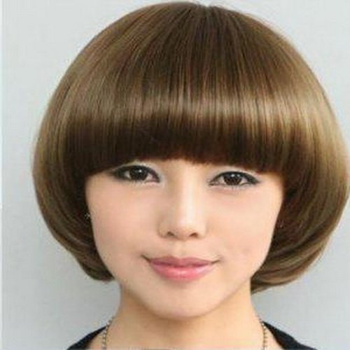 Woman Short Straight Fashion Wigs With Wig Cap WD17
