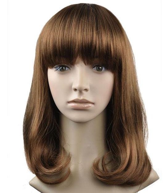 Woman Lady New Fashion Brown Wigs With Wig Cap WD27