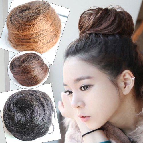 Girl's Fashion Big Hair Bun Wigs Extensions PP07