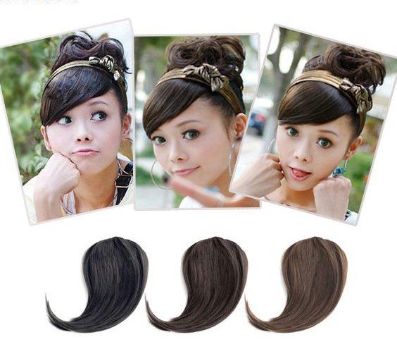 Girl's Hairpiece Clip-on Bang Fringe Wigs Extensions PP13