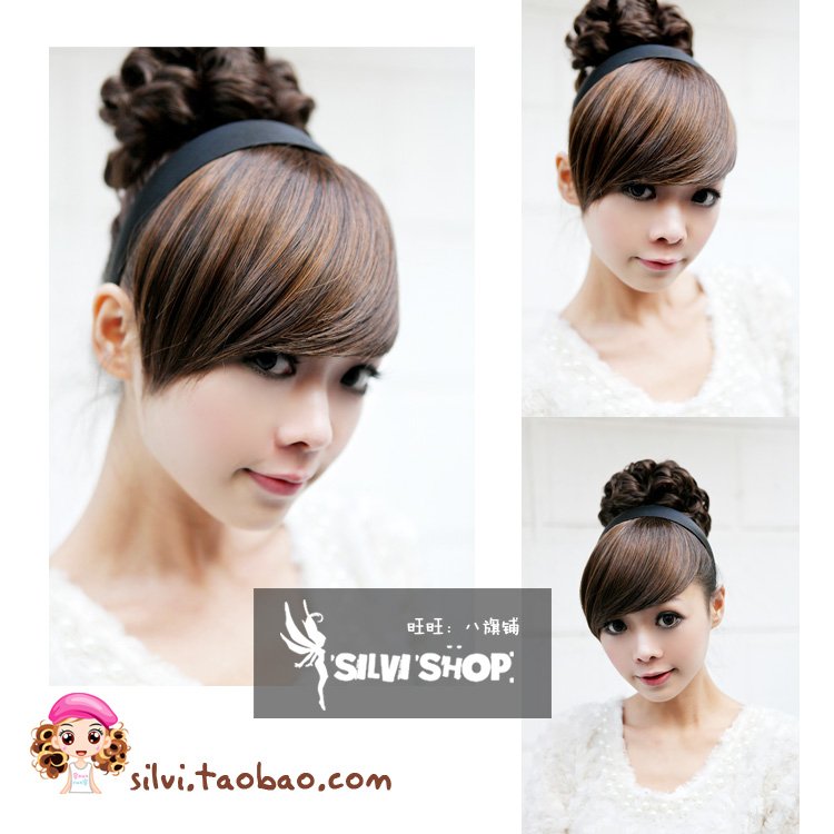 Girl's Lady Woman Hairpiece Hair Bun Wigs Extensions PP15