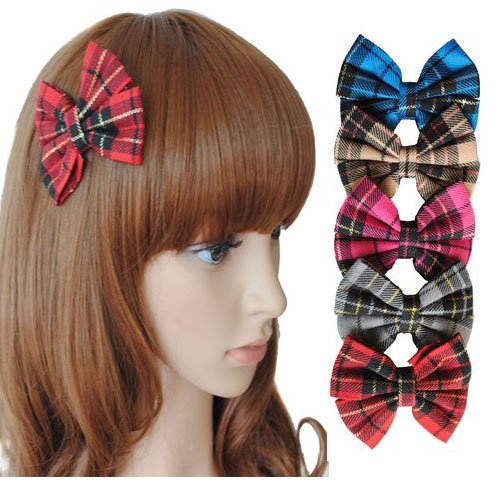 Girl's Lady Woman Headband Bowknot Butterfly Tie Hairpin Wigs Extension PP30