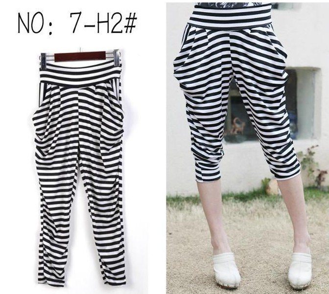 Girl's Ice Silk Stretch Harem Pants Trousers Leggings T09