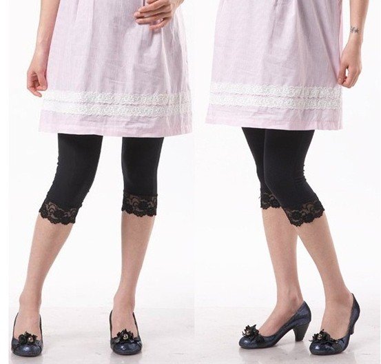 Pregnant Woman Render Pants Ice Silk Trousers Leggings T10
