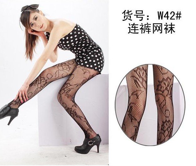 Lady Dancing Butterfly Fishnet Stockings Pantyhose Pierced Stockings T27