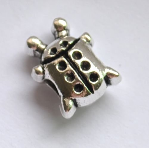 5pcs Ladybird Spacer Charm Beads Fits Bracelet Chain P156