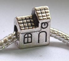 5pcs House Spacer Charm Beads Fits Bracelet Chain P160