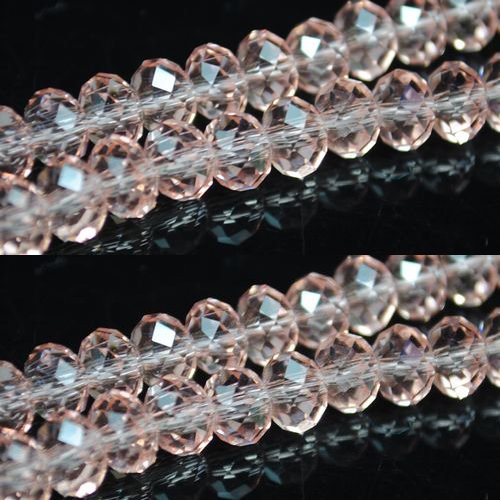 100pcs Faceted Glass Crystal Champagne Beads 6mm Fits Bracelet C10