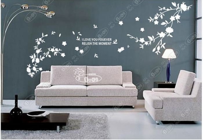DIY Wall Art Deco Vinyl Decal Sticker Love Flowers WB21