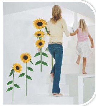 DIY Removable Wall Art Deco Decal Stickers Sunflower WB41