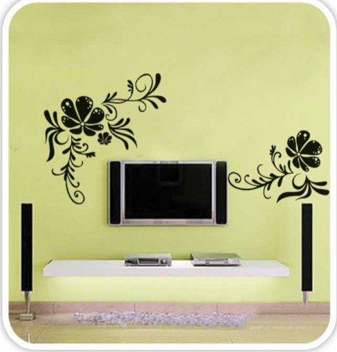 DIY Removable Wall Art Deco Decal Stickers Flower WB57