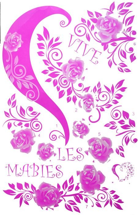 DIY Removable Art Deco Decal Wall Stickers Heart WB71