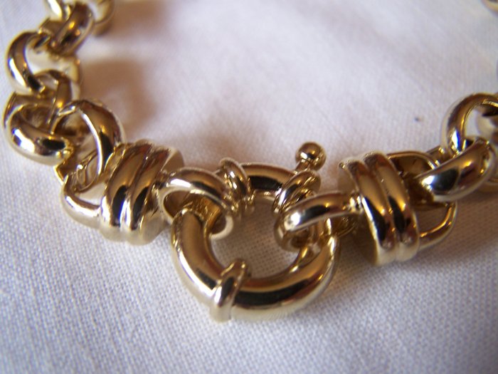 HUGE Belcher Bracelet 10mm x 8"