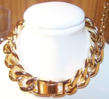 EURO MENS BRACELET - HUGE 8"X 1/2 "