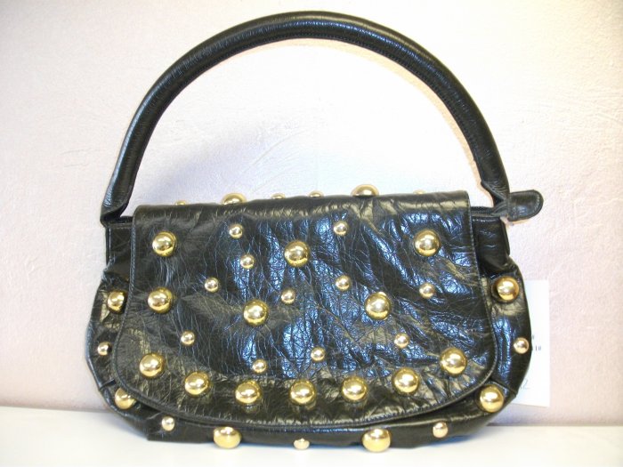 Olive Green with Gold Stud Handbag