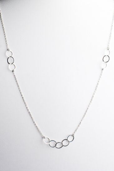 Ofina Small Circles Long Sterling Necklace