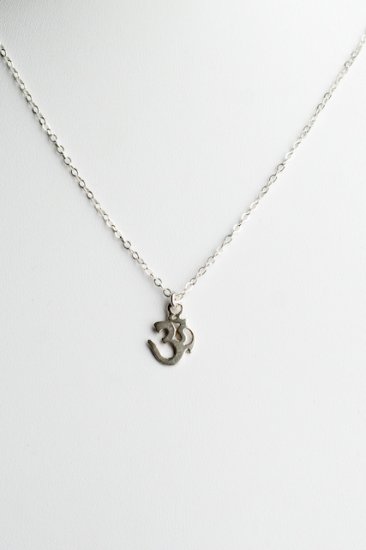 Ofina Small Om Charm Sterling Necklace